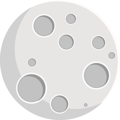 Moon Flat Icon